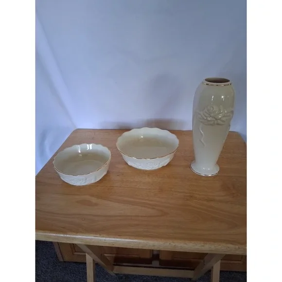 Lenox Bowls and Vase - Picture 2 of 5